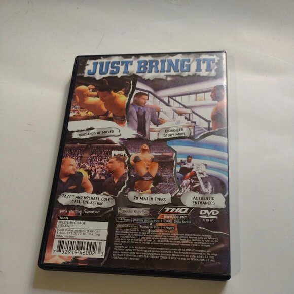 WWE SmackDown ! Just Bring It Black Label (Sony PlayStation 2, 2002) No Manual. - Picture 6 of 9